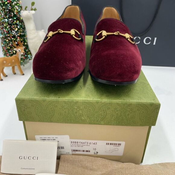 Men’s Gucci velvet horse bit loafers size 10 fits 11 US made in Italy - Picture 2 of 6